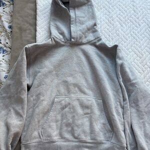 Aritzia Heather Grey Cozy Fleece Perfect Boyfriend Hoodie